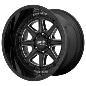Moto Metal – MO801 PHANTOM – Black – 20″x10″ -18mm – Summer Wheels – MO80121063318N